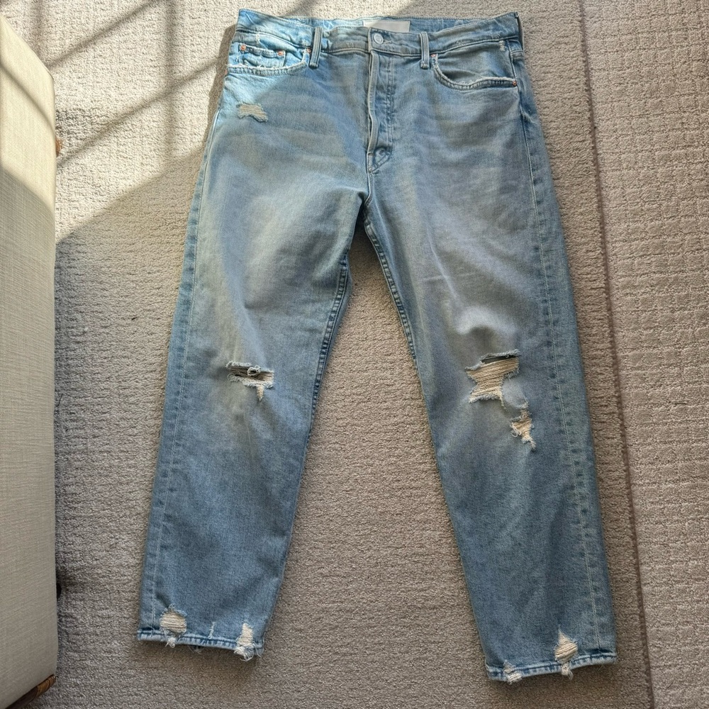 Mother Superior Denim The Tomcat The Confession Jeans Light Wash Waist 33